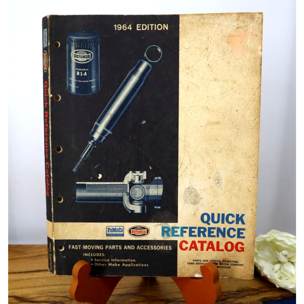 1964 Edition FoMoCo Ford Motor Rotunda Quick Reference Catalog Parts and Service